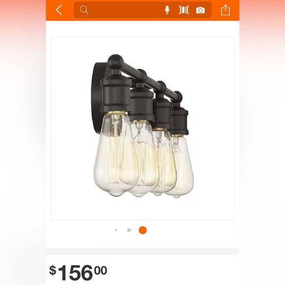 Meridian Bronze vanity light New In Box - Picture 2 of 13